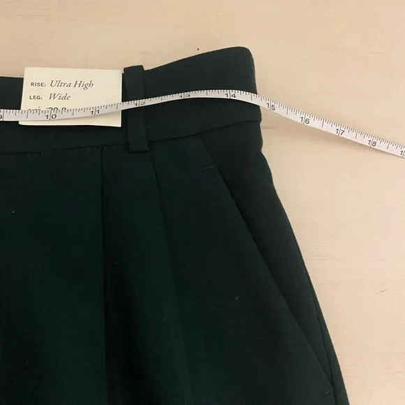 NWT Abercrombie & Fitch Sloane Tailored Pant Wide Leg Kelly Green - Picture 7 of 8